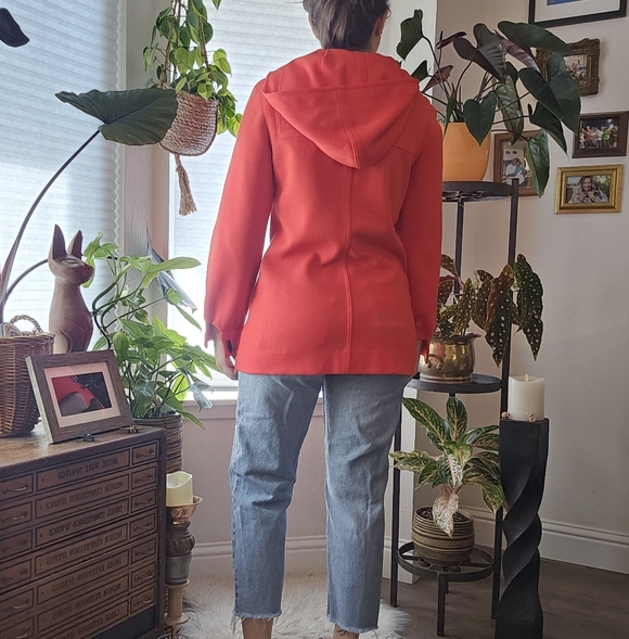 Red Toggle Coat - Picture 3 of 8